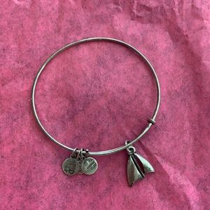 Alex & Ani sailboat charm bracelet